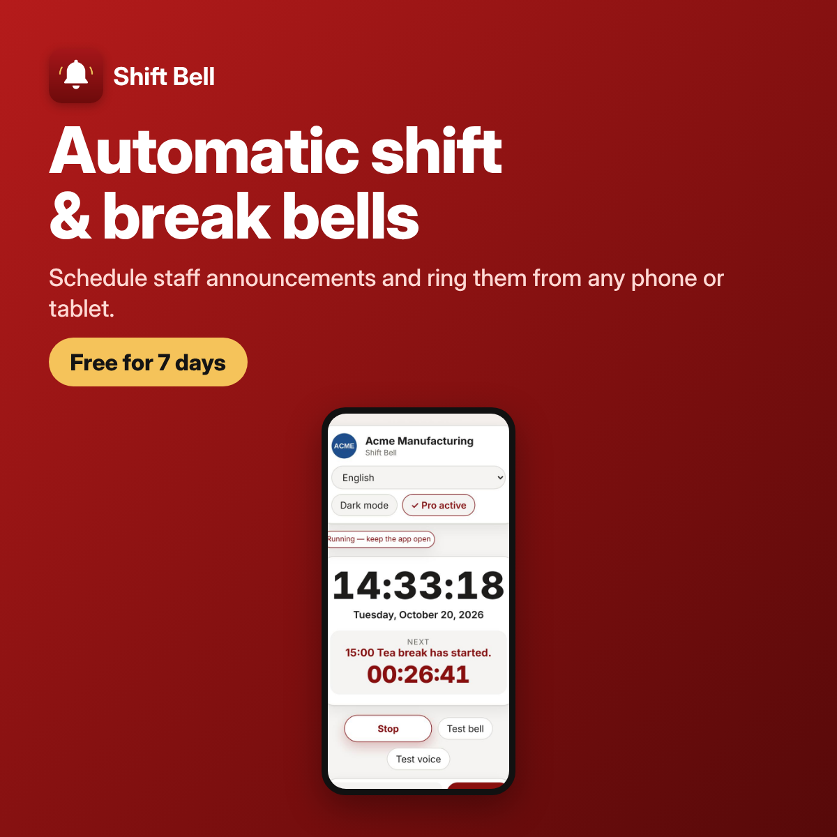 Shift Bell